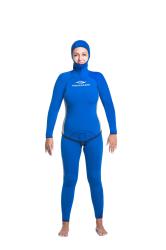 Гидрокостюм Фридайвер женский 3мм ультраспан/открытая пора синий Гидрокостюм Фридайвер женский 3мм ультраспан/открытая пора синий